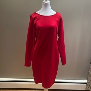 Kardashian Kollection Red Long Sleeve Dresss